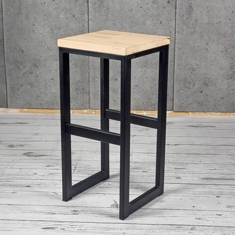Drewniano stalowy hoker CORI w stylu loft