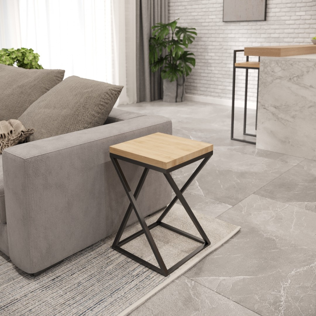 Taboret industrialny stołek VELLETRI w stylu loft